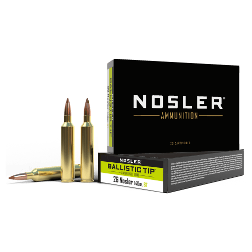 Nosler Ballistic Tip .26 Nosler 140 Grain Rifle Ammo
