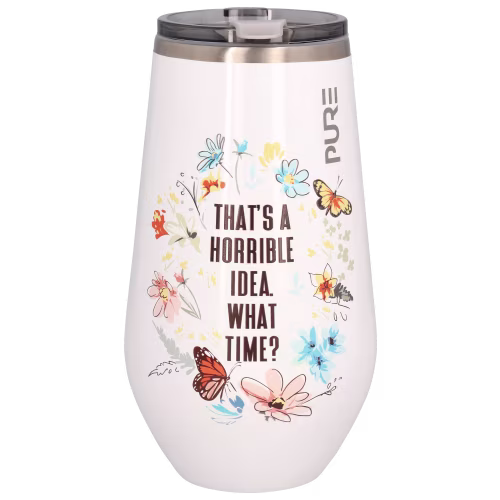 PURE Drinkware What Time Stainless Steel Stemless Tumbler
