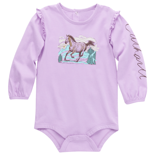 Carhartt Horse Long-Sleeve Bodysuit for Babies