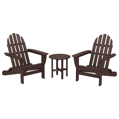 POLYWOOD Classic Folding Adirondack 3-Piece Set