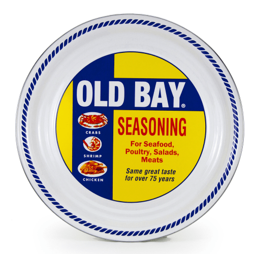 Golden Rabbit Enamelware Old Bay Tray