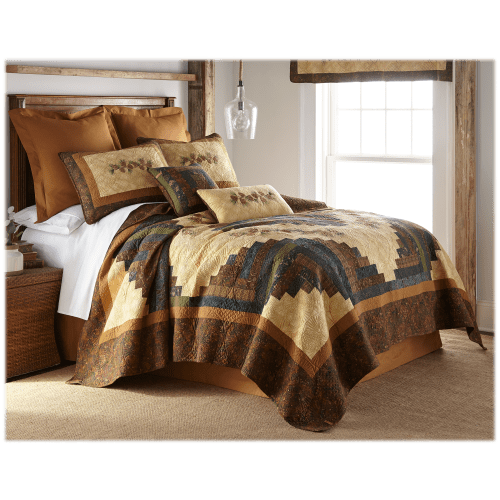 Donna Sharp Cabin Raising Pine Cone Bedding Collection Quilt