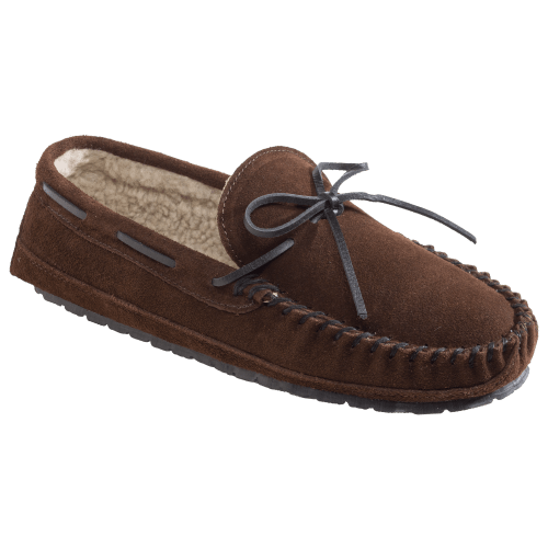 Minnetonka Moccasin Casey Suede Moccasin Slippers for Men
