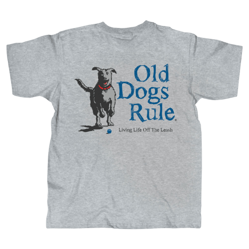 Old Guys Rule Leash Short-Sleeve T-Shirt for Men