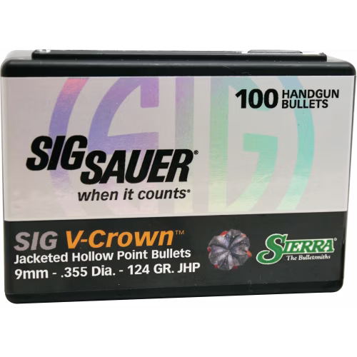 Sierra SIG Sauer Bullets V-Crown Pistol Bullets