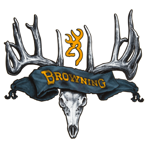 Browning Rogue Rack Skull Decal