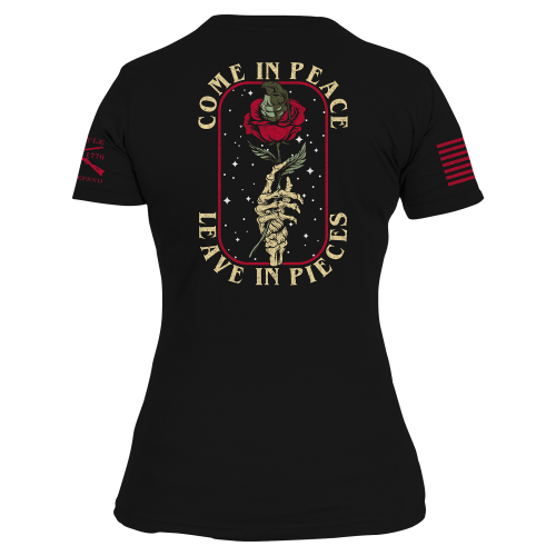Grunt Style Come in Peace Short-Sleeve T-Shirt for Ladies