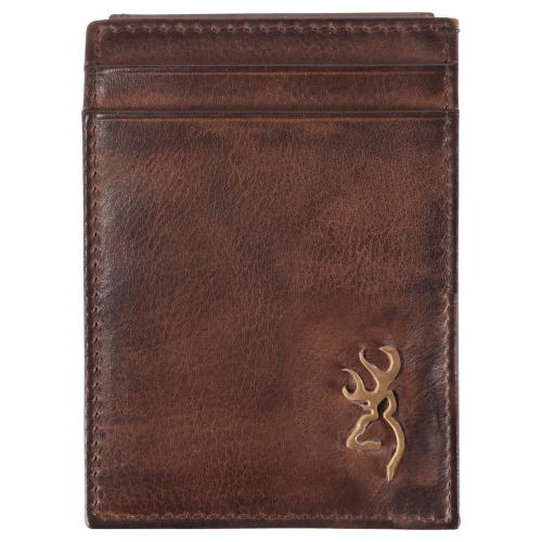 Browning Brass Buck Leather Card Master Wallet