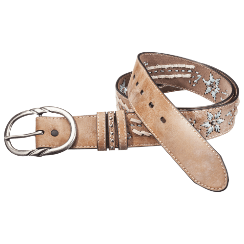 Natural Reflections Floral Leather Belt for Ladies