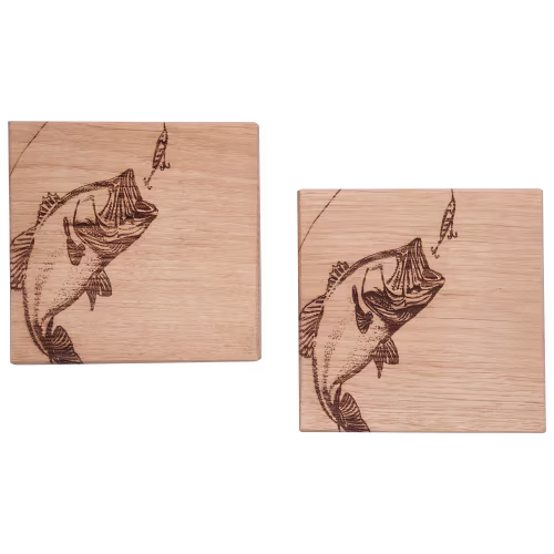 Selbrae House Bass Oak Coaster 2-Piece Set