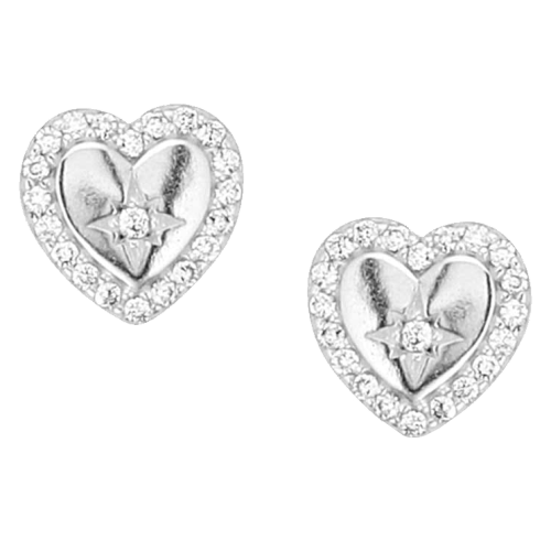 Montana Silversmiths Love In My Heart Crystal Earrings