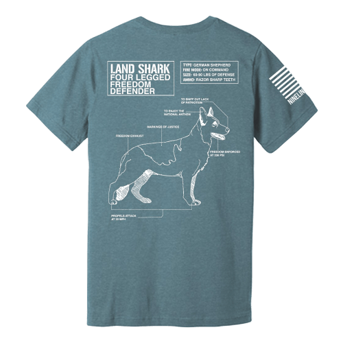 Nine Line Apparel Land Shark Short-Sleeve T-Shirt for Men