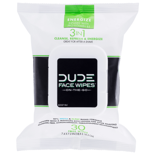 DUDE Face and Body Wipes Infused with Pro Vitamin B-5