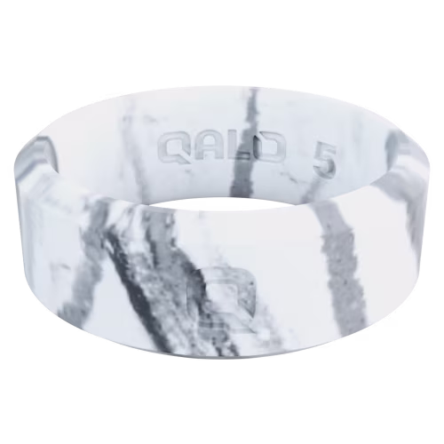 QALO Modern Marble Silicone Ring for Ladies