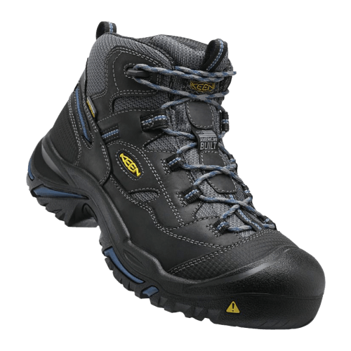 KEEN Utility Braddock Waterproof Mid Soft-Toe Work Boots for Men