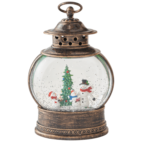 Bass Pro Shops Snowman Scene Lighted Snow-Globe Lantern