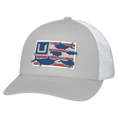 Huk Trophy Flag Trucker Cap for Kids