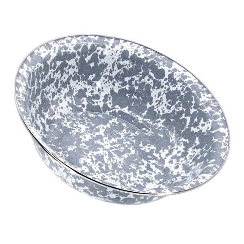 Golden Rabbit Grey Swirl Serving Basin