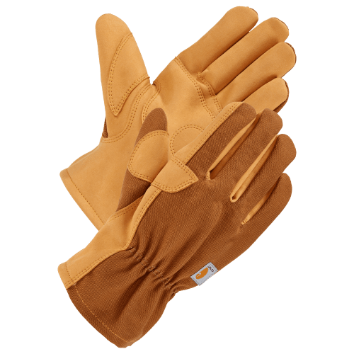 Carhartt Duck/Synthetic Leather Open Cuff Gloves for Men