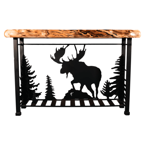 Antlerworx Moose Scene Sofa Table