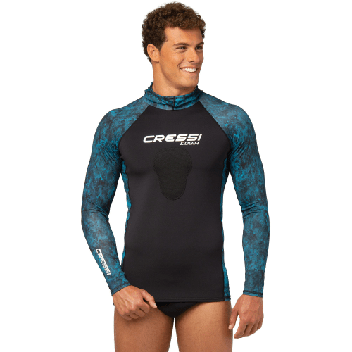 Cressi Cobia Hooded Long-Sleeve Rash Guard for Adults