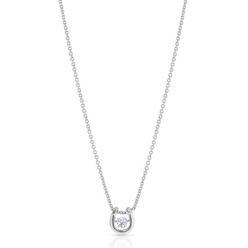 Montana Silversmiths Dancing Birthstone Horseshoe Necklace