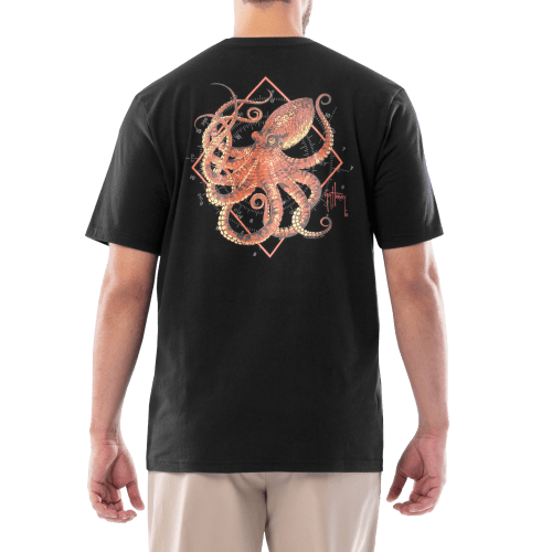 Guy Harvey Devilfish Short-Sleeve Pocket T-Shirt for Men