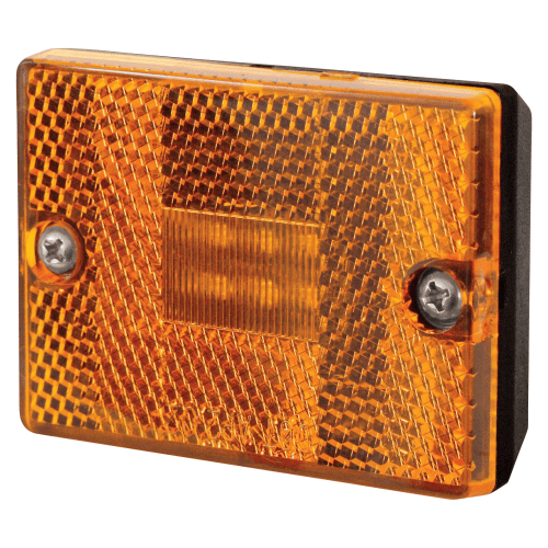 Optronics LED Amber Square Stud-Mount Trailer Light