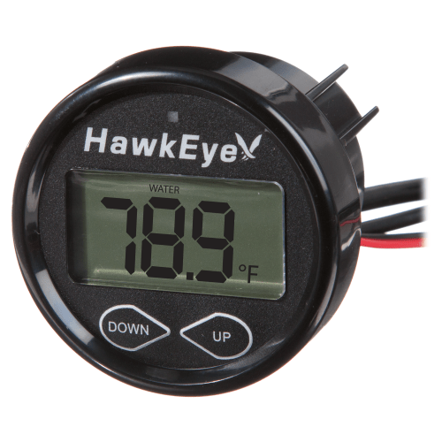 HawkEye D10DX In-Dash Depth Finder with Air & Water Temperature