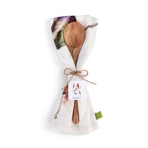 DEMDACO Birds In Tree Kitchen Towel and Utensil Set