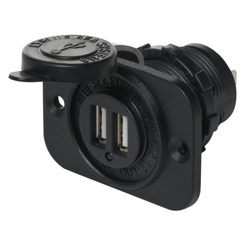Blue Sea Systems 12/24VDC 5V 2.1A Dual USB Charger Socket