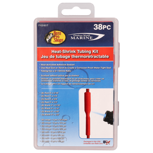 Bass Pro Shops Heat Shrink Tubing 38-Piece Kit