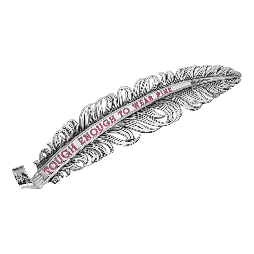 Montana Silversmiths Tough Enough To Wear Pink Hat Feather