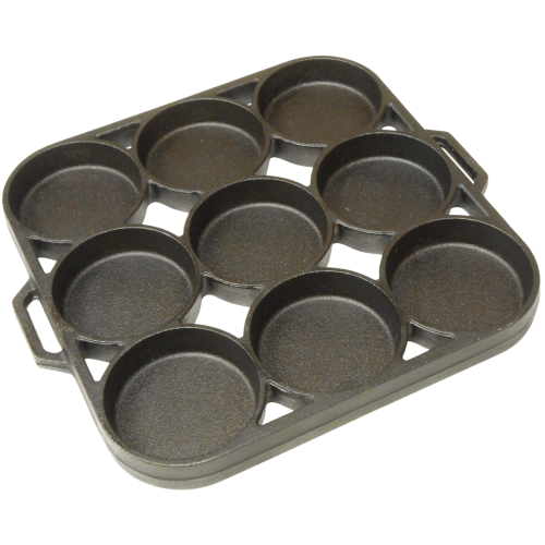 King Kooker Pre-Seasoned Cast-Iron Biscuit Pan