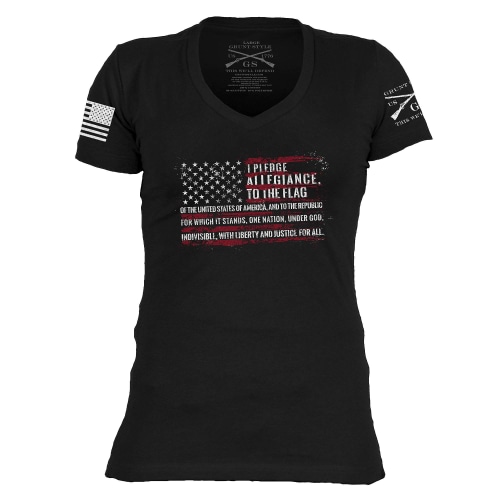 Grunt Style Pledge Short-Sleeve V-Neck for Ladies