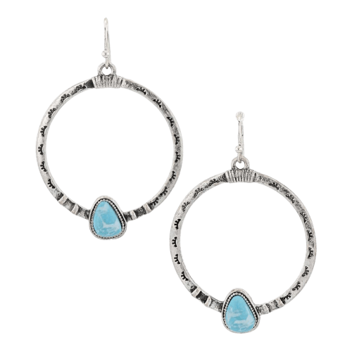 Montana Silversmiths Turquoise Touch Attitude Earrings