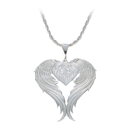 Montana Silversmiths Angel Heart Silver Necklace