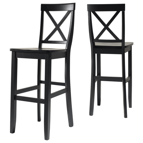 Crosley X-Back 2-Piece Bar Stool Set