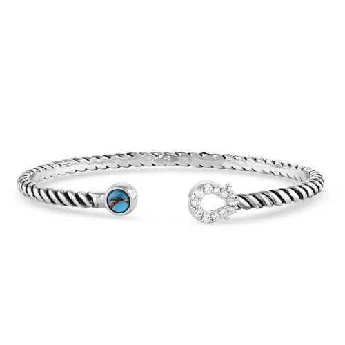 Montana Silversmiths Infinite Luck Turquoise Cuff Bracelet