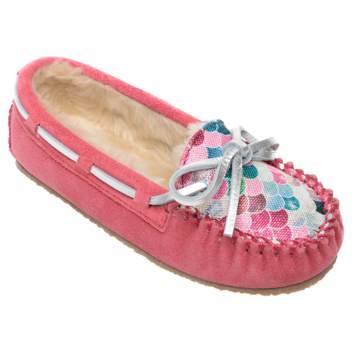 Minnetonka Moccasin Cassie Slip-On Shoes for Kids