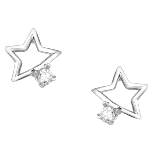 Montana Silversmiths Single Star Crystal Earrings