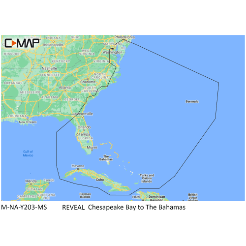 C-MAP Reveal SD Card Map Chart