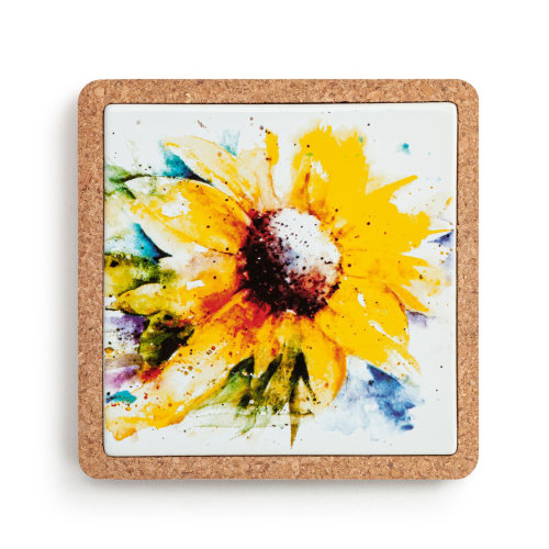 DEMDACO Sunflower Cork-Base Trivet