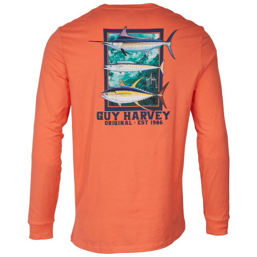 Guy Harvey Big Three Long-Sleeve T-Shirt for Men