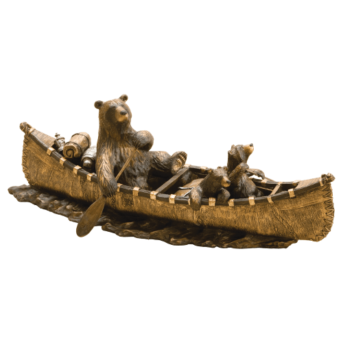 Big Sky Carvers Canoe Trip Figurine