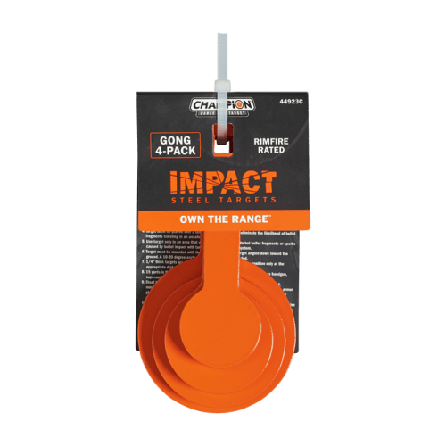 Champion Target Impact Steel Targets Gong 4-Pack