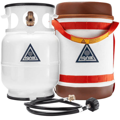 Ignik Gas Growler Deluxe Refillable Propane Tank Kit with Adaptor
