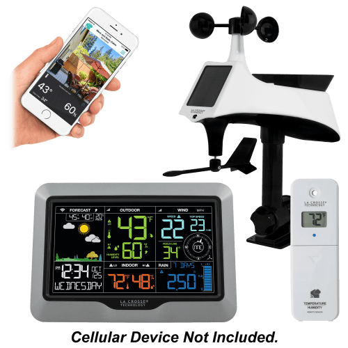 La Crosse View Professional Weather Center with Wind/Rain Sensor