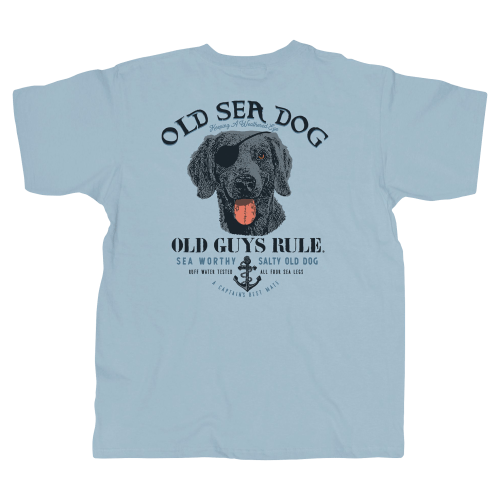 Old Guys Rule Old Sea Dog Short-Sleeve T-Shirt for Men