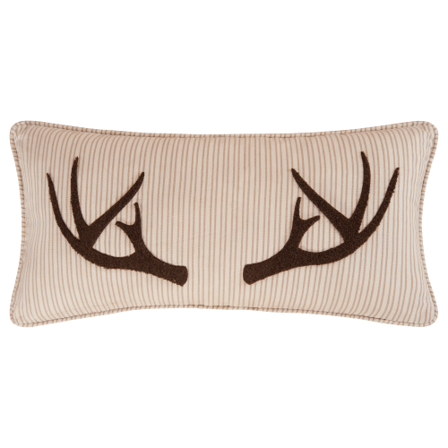 C&F Home Sleepy Forest Deer Antler Decorative Pillow